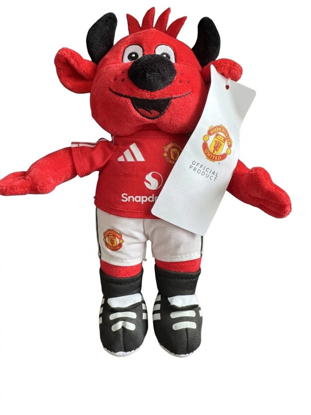NWT Manchester United Fred the Red Plush Mascot 24/25 Snapdragon Kit Adidas 11in